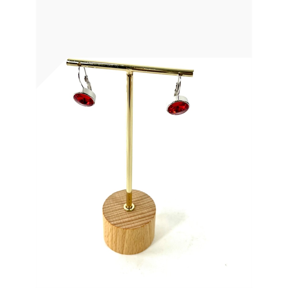 Fifth Avenue Collection Sweet On You Red Swarovski Crystal Sterling Silver Hooks